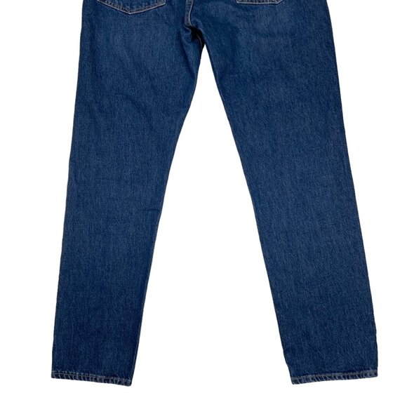 Rag and Bone Maya High Rise Slim Jean 29 Jasper Blue Denim Button Fly Retro Boho - Picture 10 of 12